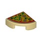 Tile Round 1 x 1 Quarter with Pizza Print