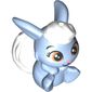 Animal, Rabbit / Bunny Sitting with White Hair and Tail Print