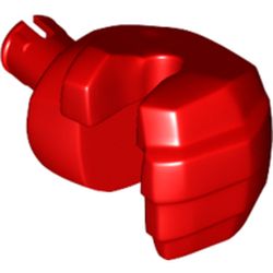 LEGO part 10127 Hand Hulk - Left in Bright Red/ Red