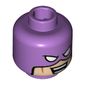 Minifig Head Calculator, White Eyes and Light Nougat Face, Reddish Brown Cheek Lines, Open Smile with Teeth Print [Hollow Stud]