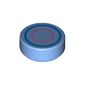 Tile Round 1 x 1 with Concentric Circles Print