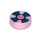 Tile Round 1 x 1 with Stylised Maltese Cross Print