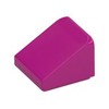 Magenta Brick Sloped 30° 1 x 1 x 2/3 (Cheese Slope)