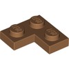 Medium Nougat Plate 2 x 2 Corner