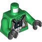 Torso A-Wing Pilot Flight Suit Print, Green Arms, Black Hands