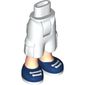 Minidoll Hips and Cargo Pants with Light Nougat Legs and Dark Blue Sneakers Print