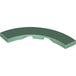 LEGO part 27507 Tile 4 x 4 Curved, Macaroni in Sand Green