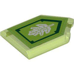 Tile Special 2 x 3 Pentagonal with Nexo Power Shield Print - Tech Tree