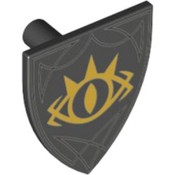 Shield Triangular with Goblin King Eye Print
