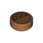 Tile Round 1 x 1 with Acorn Print