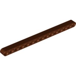 LEGO part 64871 TECHNIC 15M BEAM in Reddish Brown