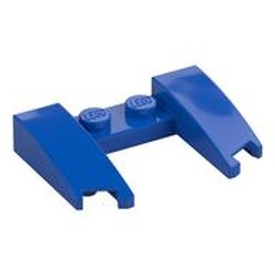 LEGO part  FRONT 4X3X2/3, W/ BOW in Bright Blue/ Blue
