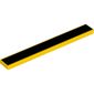 Tile 1 x 8 with Thick Black Stripe print