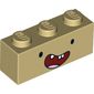 Brick 1 x 3 with Wide Smiling Face (Finn) Print