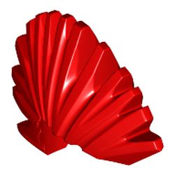 LEGO part MINI FIGURE, WIG NO. 16 in Bright Red/ Red