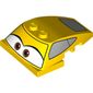 Wedge Curved 5 x 4 x 1 1/3 with 2 x 4 Base with Eyes Print (Cruz Ramirez)