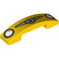Slope Curved 4 x 1 Double with No Studs and Headlights and Logo Print (Cars Luigi)