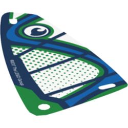 Sail, Windsurfer, 6 x 12 Triangle, with Dark Blue Wave in Circle, with Dark Azure, Dark Blue, & Green Markings Print