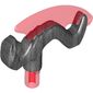 Weapon Axe Head with Snake and Trans-Red Blade Pattern