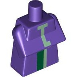 Torso Special, Long with Folded Arms with Green and Sand Green Stripes Print