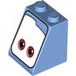 Slope 65° 2 x 2 x 2 with Bottom Tube and Eyes, Brown (Guido) Print