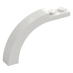LEGO part  BRICK 1X1X3 1/3, W/ ARCH in White