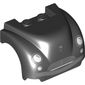 Vehicle Body, Wheel Arch / Mudguard 3 x 4 x 2 with Flat Top, Steep Front and Curved Fenders with Headlights, Grille, Curved Bumper and Smile with Teeth Print