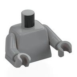 Torso, Light Bluish Gray Arms and Hands