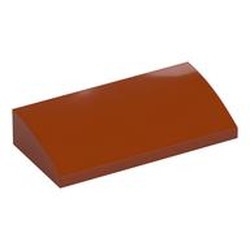 LEGO part  PLATE W. BOW 2x4x2/3 in Dark Orange