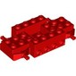 Vehicle Base 4 x 8 x 1 1/3 with Wheel Pins, 4 studs on each side, 2 x 2 Recessed Center and Hole