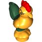 Animal, Chicken with Dark Green Tail and Red Comb Print (Moana Heihei)
