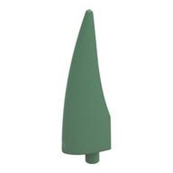 LEGO part  CLAW 1X4X1 W/ Ø3.2 SHAFT in Sand Green