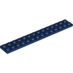 LEGO part PLATE 2X14 in Earth Blue/ Dark Blue