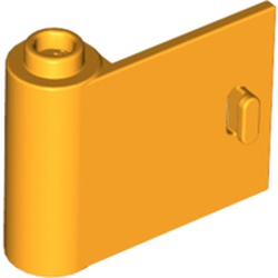 LEGO part 92262 Door 1 x 3 x 2 Left - Open Between Top and Bottom Hinge in Flame Yellowish Orange/ Bright Light Orange