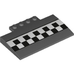 Slope Curved 5 x 8 x 2/3 with Checkered Print