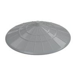 LEGO part  FIGURE, HEAD CLOTHING, NO. 7 in Medium Stone Grey/ Light Bluish Gray