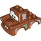 Duplo Car Body 2 Top Studs Truck with Cars Tow Mater, Bottom Teeth Print