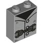 Brick 1 x 2 x 2 with Inside Stud Holder with Vest print