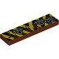Tile 1 x 4 with Bumper numberplate A-113 print