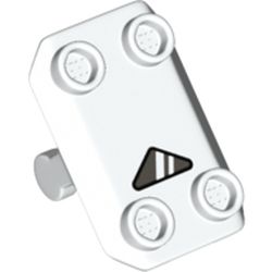 Plate Special / Shield Rectangular with 4 Studs and Window Print