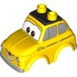 Duplo Car Body 2 Top Studs with Cars Luigi and Silver Side Windows Print