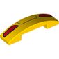 Slope Curved 4 x 1 Double with No Studs and Taillights print
