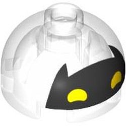 Brick Round 2 x 2 Dome Top, Hollow Stud with Batgirl Mask print