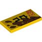 Tile 2 x 4 with '95' and Mud Print