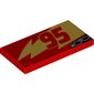 Tile 2 x 4 with '95' and Lightning Bolt (Lightning McQueen) Print