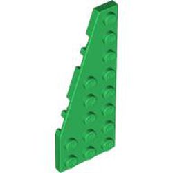 LEGO part 50305 Wedge Plate 8 x 3 Left in Dark Green/ Green