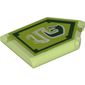 Tile Special 2 x 3 Pentagonal with Nexo Power Shield Print - Slime Slugs