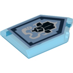 Tile Special 2 x 3 Pentagonal with Nexo Power Shield Print - Haunted Armor