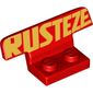 Spoiler, Plate Special 1 x 2 with Ruste'eze Print