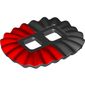 Minifig Hipwear Ruffled Ballerina Tutu with Red Half Print